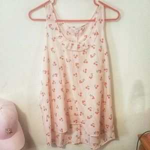Candie's Cherry Print Tank